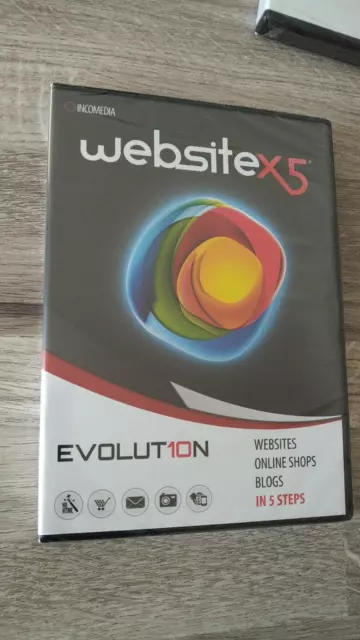 WebSiteX5 10 Evolution Web Builder Design Shops Blogs Websites DVD Download Lizenz