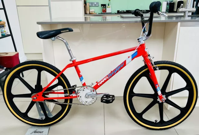 Old School Bmx Rare Brian Blyther Red 86 Haro Fst 24” Re-Issue  Gt Hutch
