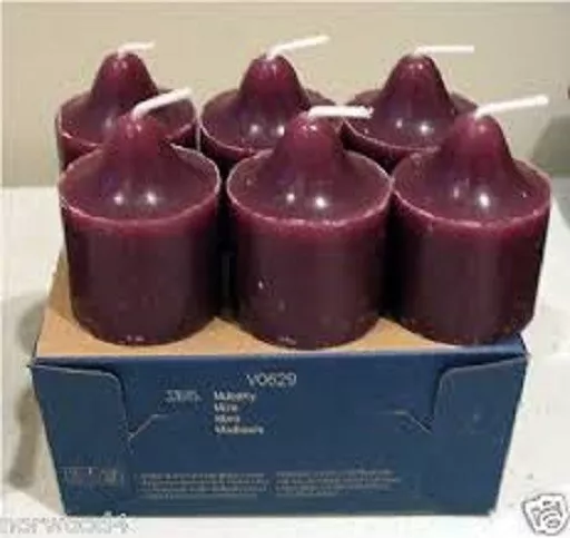 Partylite 4 boxes MULBERRY votives / low ship  NIB