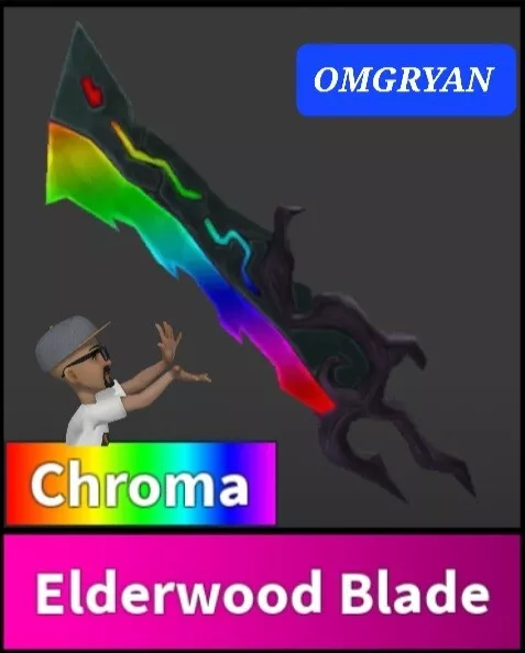 MURDER MYSTERY 2 Mm2 Godly CHROMA ELDERWOOD BLADE $40.00 - PicClick AU