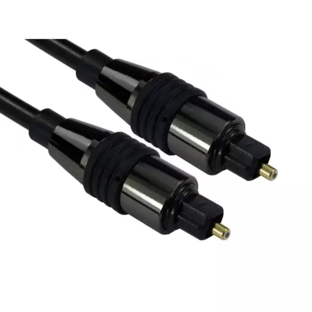 0.5m SHORT TOSlink Optical Digital Cable Audio Lead PREMIUM 5mm Thick & 24K GOLD