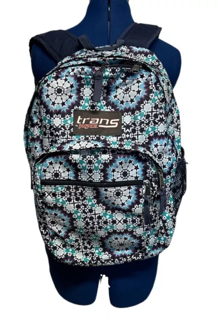 TRANS BY JANSPORT TM60 Super max 17 backpack pink black patterned colorful 18.82 PicClick UK