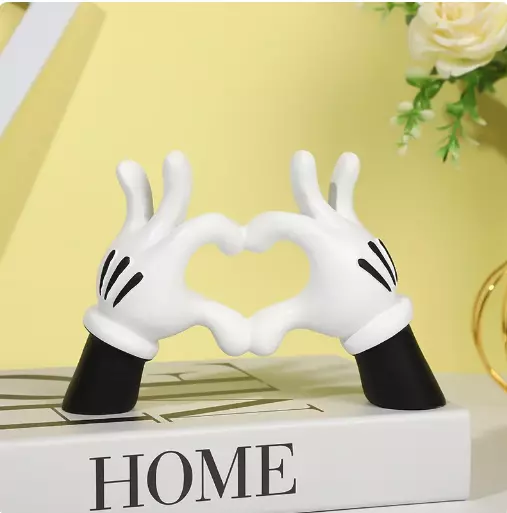 Disney Mickey Mouse Hand With Love Heart Gesture  Inspired Home Decor Disney