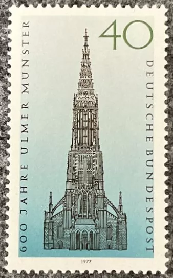 🇩🇪 Bund Michel Nr. 937 Postfrisch** (1977) 600 Jahre Ulmer Münster