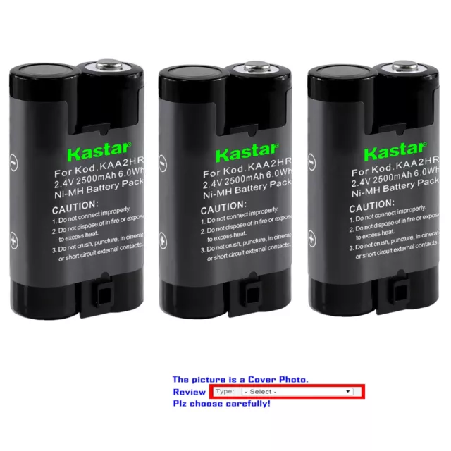 Kastar Replacement Battery for KAA2HR Kodak EasyShare C623 ZOOM C643 C643 ZOOM