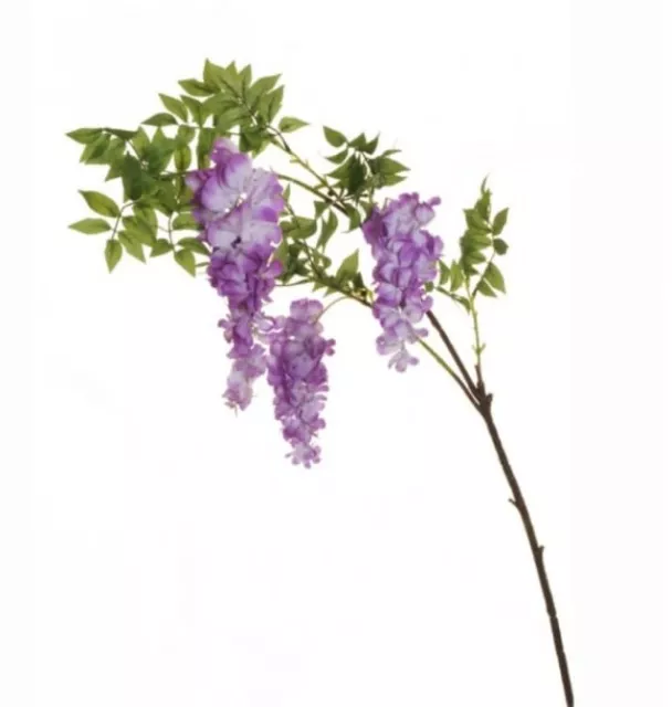 Ramo Fiore artificiale Glicine h 120 cm lillà e viola Due Esse Distribuzione