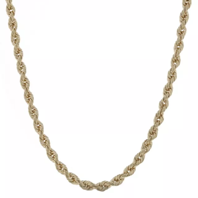 Or Jaune Collier Chaîne Corde 16 " -