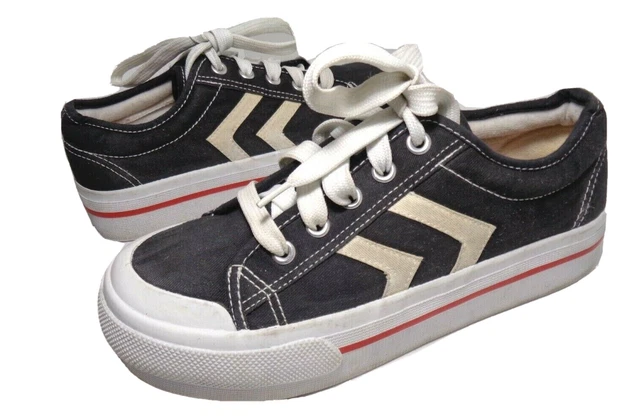 High Sierra Womens Black Canvas 1.5inches Heel Sneakers Tennis Shoes US Size 5M
