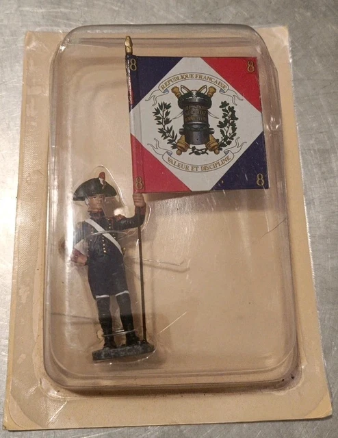 Figurine Soldat Toy Soldier – Porte-drapeau Régiment Du Port De Rochefort 1772 Par Guy Renaud
