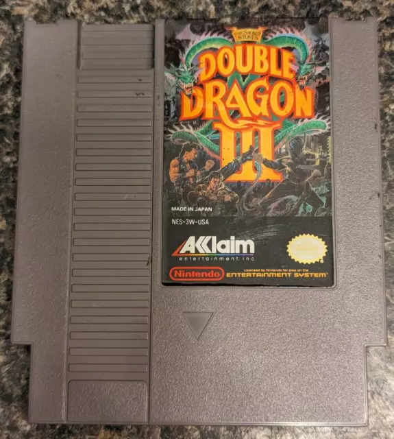 Double Dragon 3 III The Sacred Stones Nintendo NES