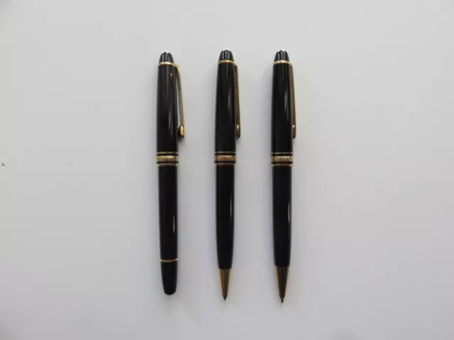 Lot Mont Blanc MEISTERSTÜCK  :  Stylo plume 4810 + Stylo bille  + Porte-mine