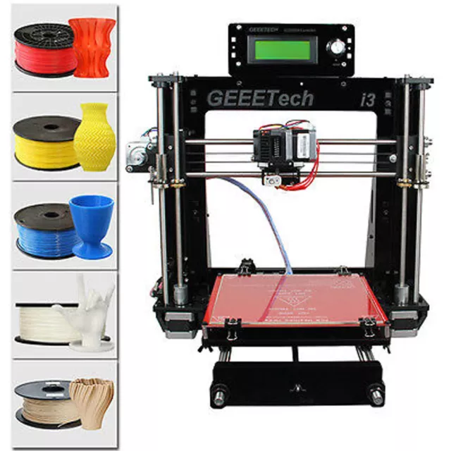 Geeetech impresora 3d Reprap acrílica Prusa i3 Pro B cabezal único MK8 + GT2560