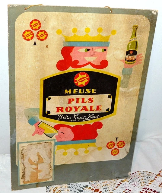 ② Ancienne publicité en carton bière Spéciale la Gaumaise - Marques