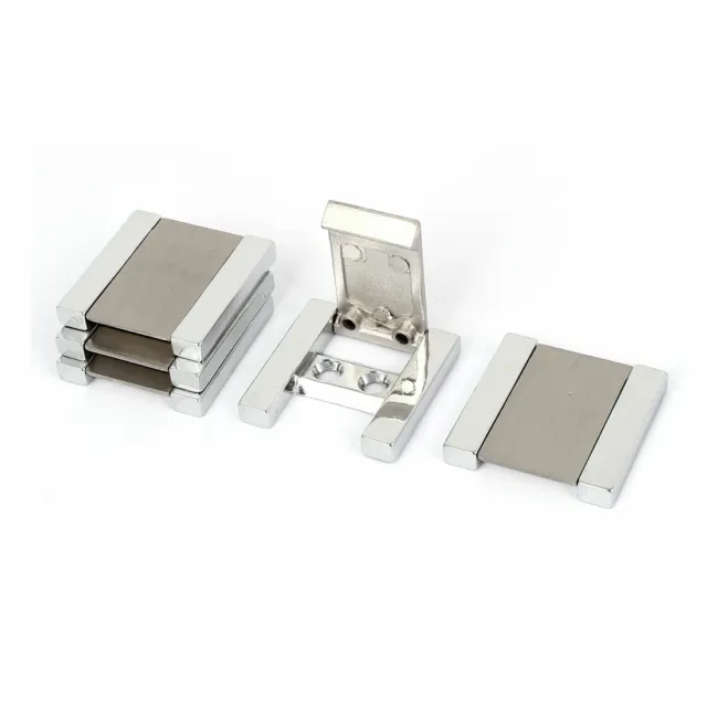 Cabinet Drawer Door Square Shape Metal Flush Pull Handle 5pcs