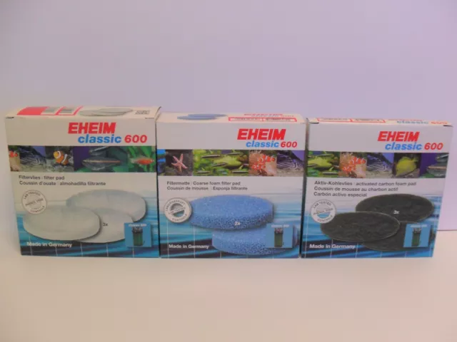 Eheim Classique 600 2217 Pièce de Rechange Filtre Mousses. Aquarium Véritable