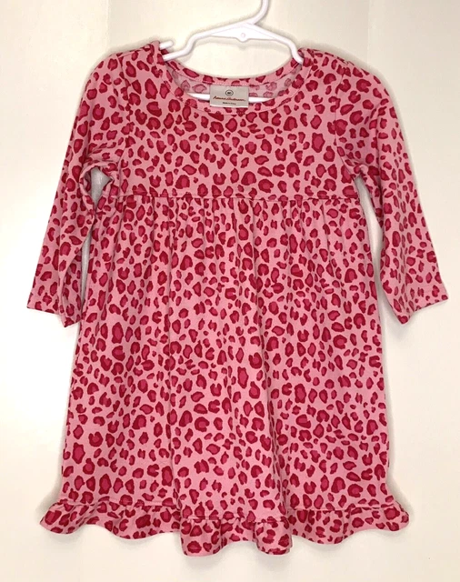 Hanna Andersson 80 cm 18-24 months girls nightgown flannel Pajamas Pink Print