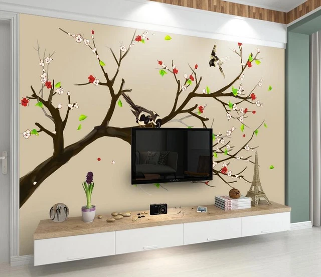 3D TREE FLOWER 1746 Wallpaper Mural Paper Wall Print Indoor Murals CA ...