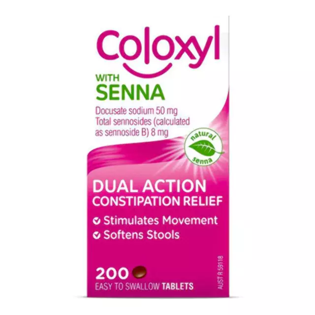 Coloxyl with Senna 200 Tablets