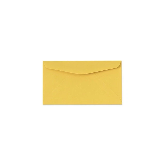 LUX 3 5/8" x 6 1/2" #6 3/4 60lbs. Regular Envelopes goldenrod yellow 72686-50