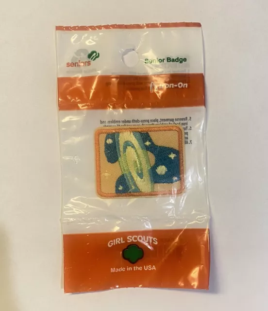 Girl Scout Senior Badge SPACE SCIENTIST EXPERT Made in USA NIP