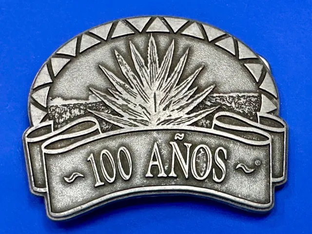 100 Anos (Years) Tequila Company Promo Advertising Belt Buckle