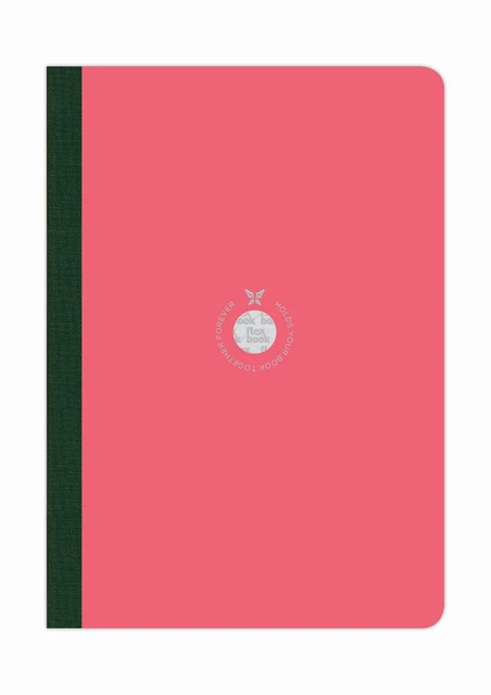 Flexbook smartbook foderato 160 pagine copertina carta ecologica 17*24 cm/foderato/rosa