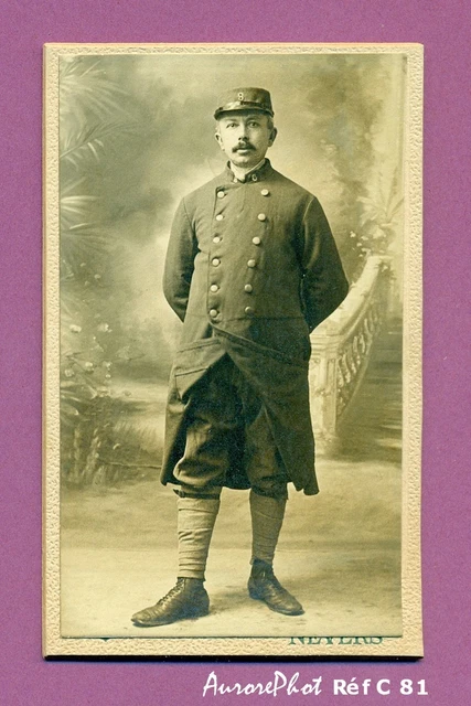CDV RAMON À CASTELNAUDARY : SOLDAT MILITAIRE 15ème RÉGIMENT EN PIED Réf A 61