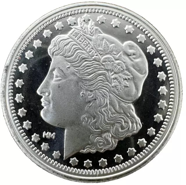 1 oz. Silver Morgan Design Round! One ounce of .999 fine silver!