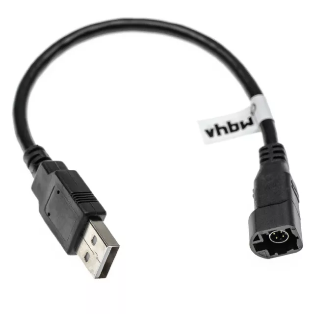 Câble adaptateur USB A >> 4Pin pour VW Golf Sportsvan, Jetta 5, Jetta 6, Passat