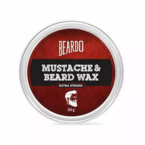 Beardo Barbe et Moustache Cire Extra Forte, 50 g | Fabriqué en Inde