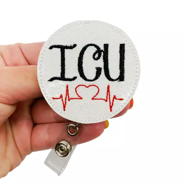 Cardiac / Disney Badge Reel Retractable for Nurses Cute ID Clip Badge Holder