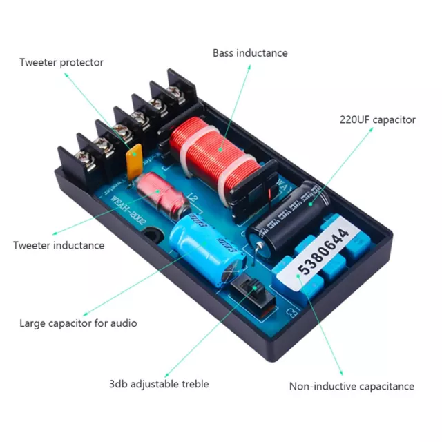 2 Way Crossover Filters Module 120W Audio Speaker Frequency Divider UK