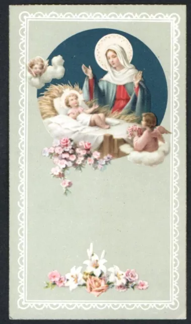 Antico Santino de la Madonna image pieuse estampa holy card