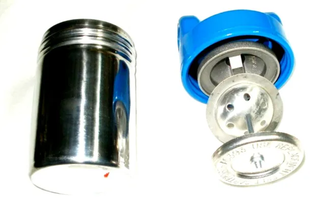 Gast AB608AE Muffler Jar Assembly | 5/8 in Ports for AC393 Felt Cartridges - New 2