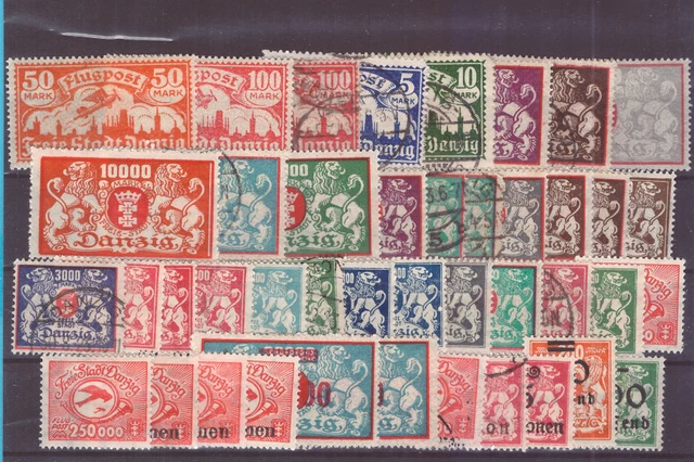 Danzig  Marken Lot * / o AB 1,99 euro