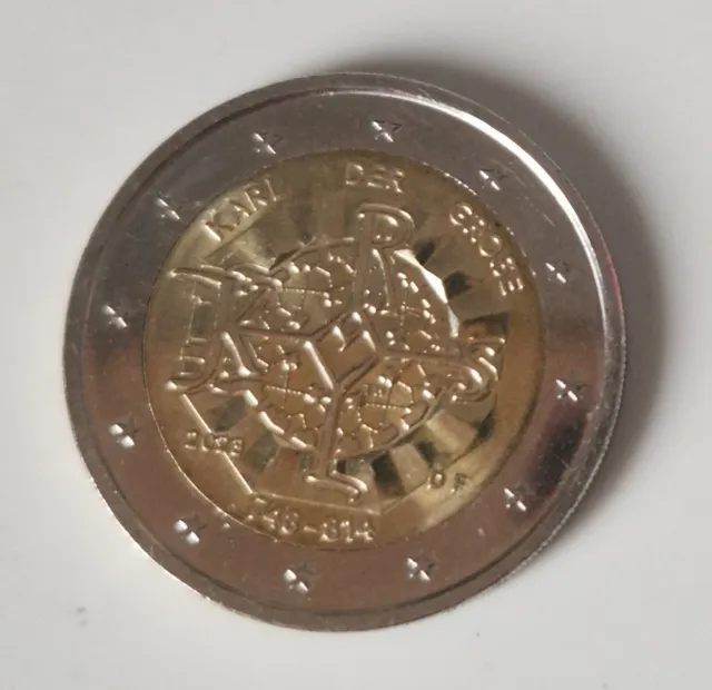 2 Euro Münze Karl der Große 2023 DF Fehlprägung selten
