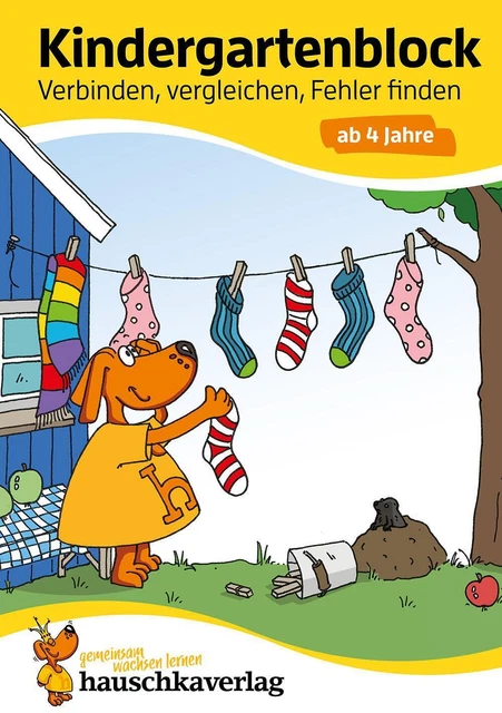 Kindergartenblock - Verbinden, vergleichen, Fehler finden ab 4 Jahre | A5-Block