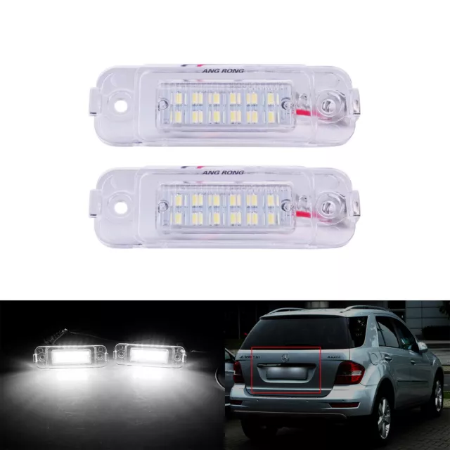 Fit Mercedes Benz M-Class ML W163 LCI Canbus LED License Number Plate Light Lamp