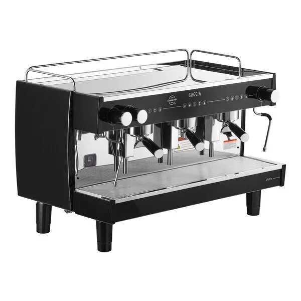 Gaggia Vetro Black 3 Group Automatic Tall Espresso Machine - 220V