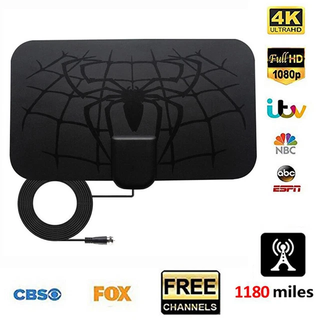 Antenna TV Digitale HDTV Amplificata: Canali Locali HD Gratis, Design Ultrasottile E USB!