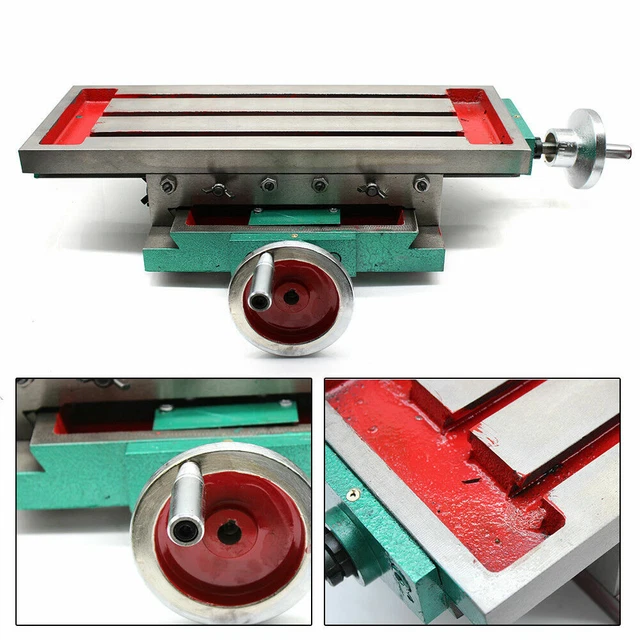 XPOtool 2-Achsen Kreuztisch 395x240 Mm – Frästisch Alu, X=200mm, Y=55mm, Für Bohrarbeiten