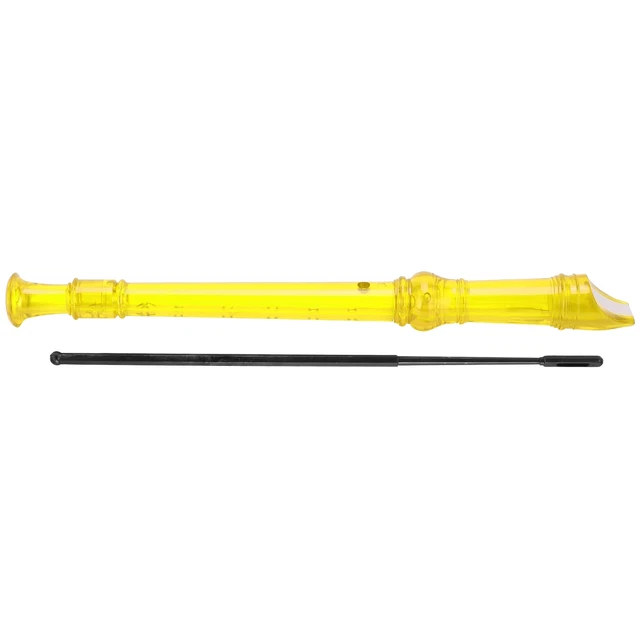 (yellow)Transparent Clarinet Professional ABS 8Hole Clarinet Flute Instrument
