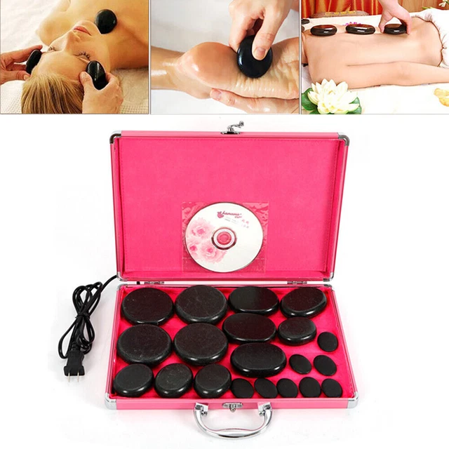 Hot Stone Massaggio Kit Grande Scaldabagno Heater Box Pietra & Scatola Riscaldante per Massaggi Spa