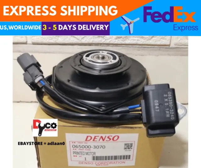 Genuine Honda CR-V Civic Fit AC Cooling Fan Blower Motor Denso 065000-3070 JAPAN