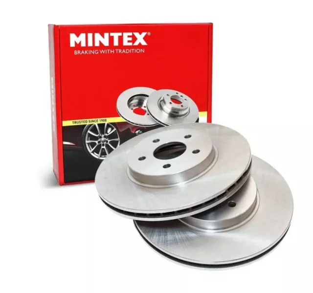 NEW MINTEX REAR BRAKE DISCS SET MDC1045 holden Opel saab Vaxhall