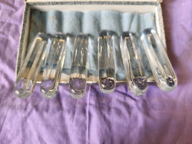 Coffret 12 porte-couteaux Cristal Daum 1960 - Arts de la table