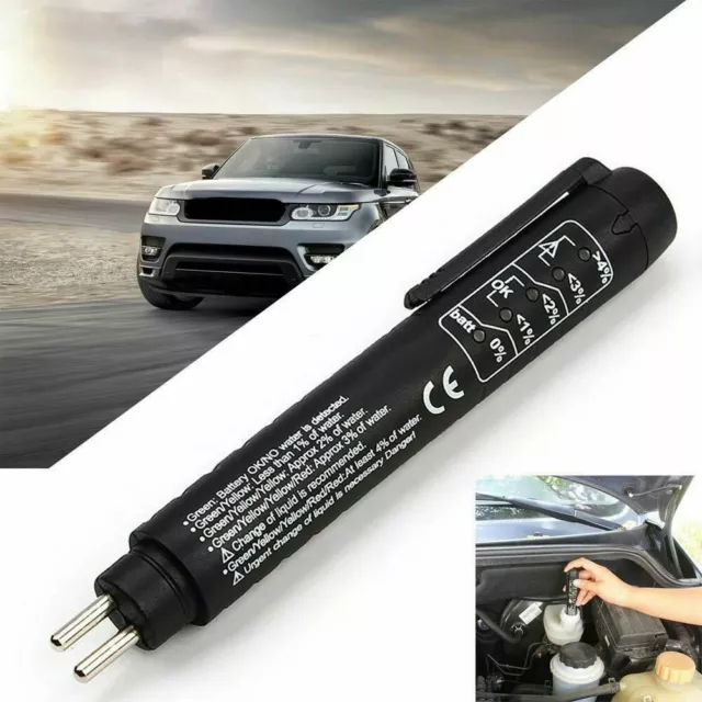 Brake Fluid Liquid Tester Pen With 5 LED Vehicle Diagnostic Tool For DOT3/DOT4