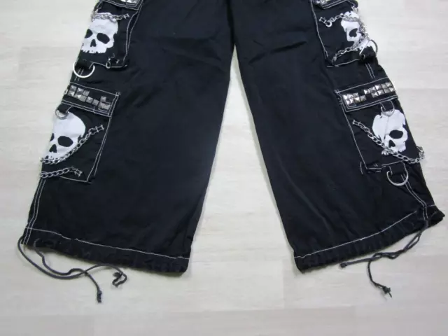 Vintage Tripp NYC Men's Pants (L) Daang Goodman Skull Goth Y2K Wide Leg w/Chains 3