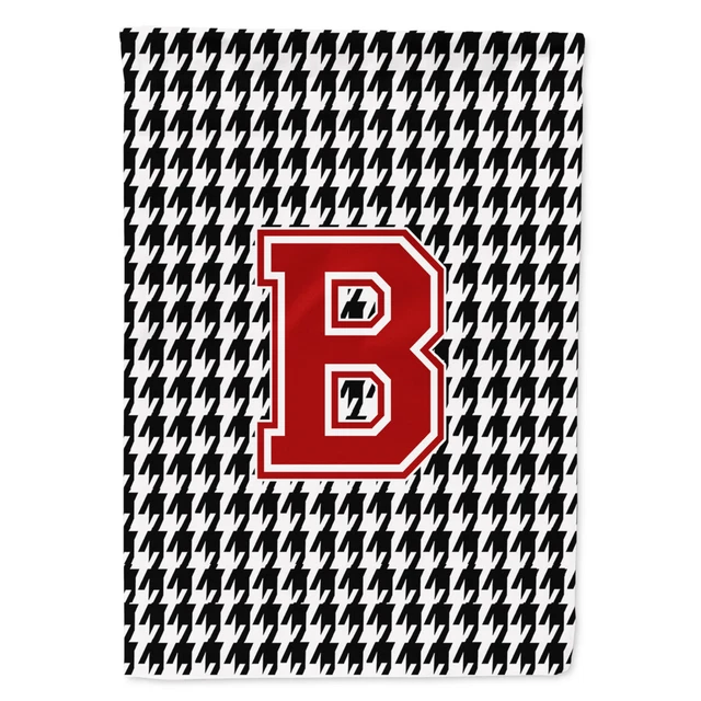 Carolines Treasures Cj1021-B-Gf Houndstooth Black Initial  B Monogram Initial