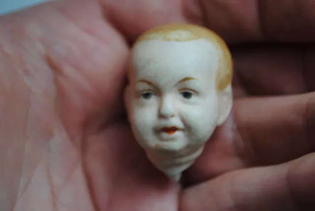 1 antique german bisque doll head,painted